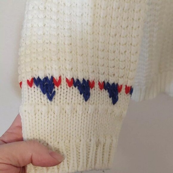 Sears JR bazaar vintage 70s cardigan with embroidered town - Picture 9 of 10